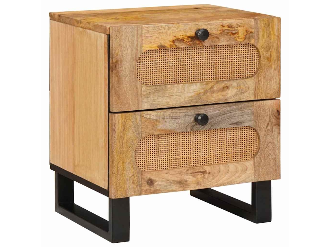 Vidaxl Armário De Cabeceira Com Gaveta Natural 40 X 33 X 46 Cm