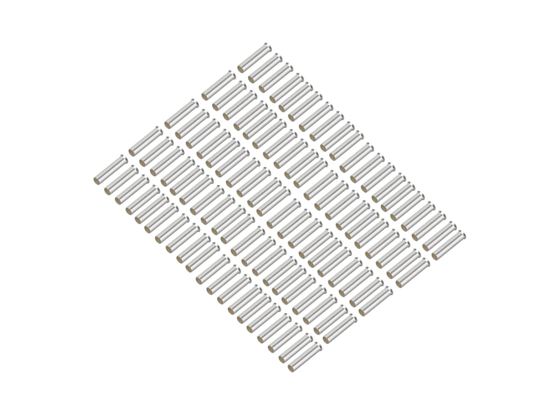 100 Conectores De Cobre Para Cabo Elétrico 6mm²
