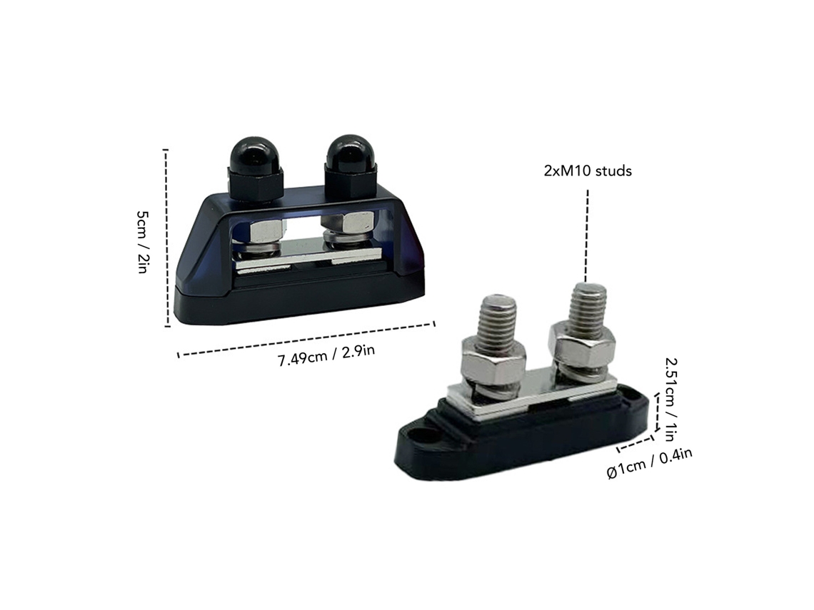 Laxiscreed Terminal De Distribuição Para Conector De Bússola, Compatível Com 48v, Ideal Para Marine E Veículos