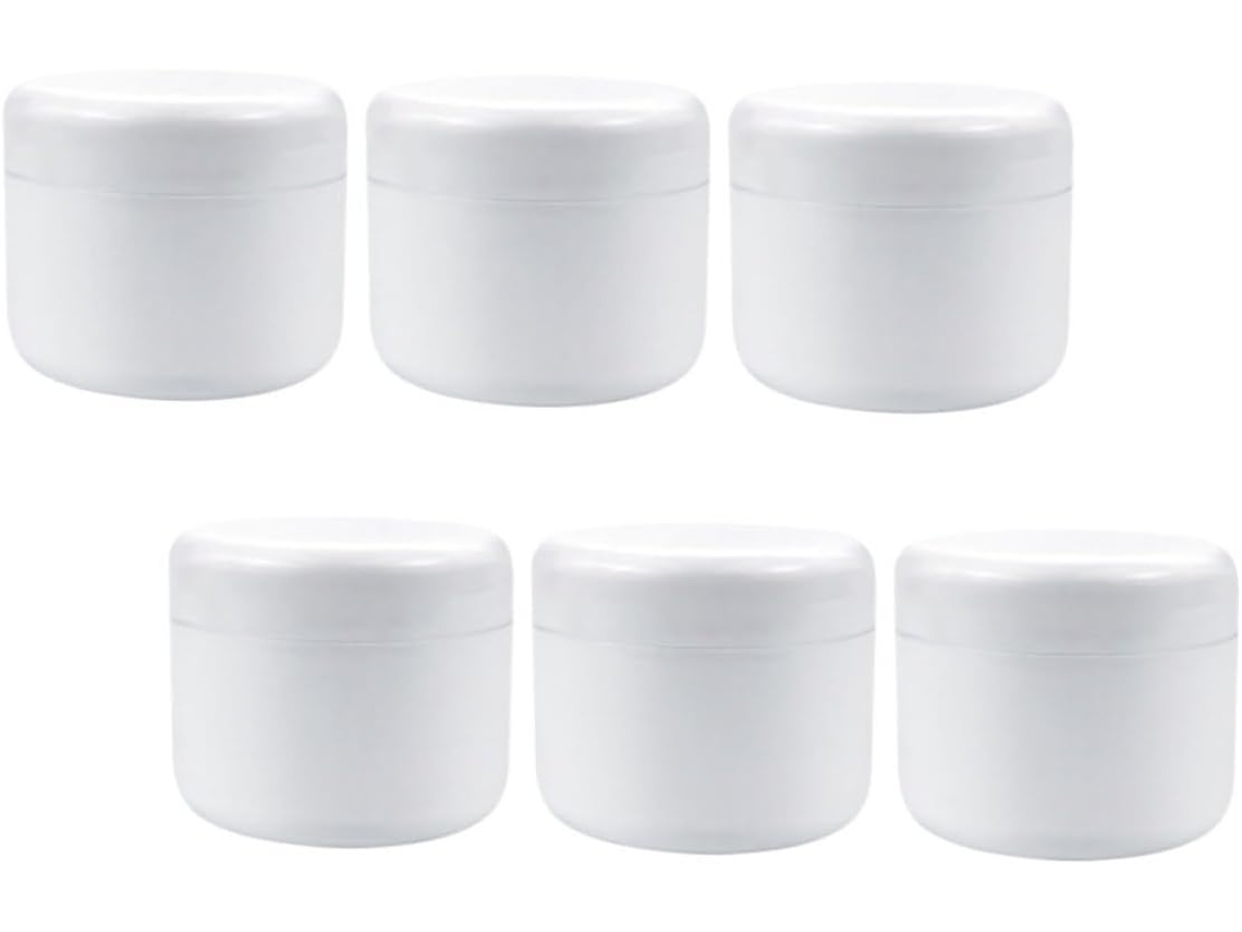 Conjunto De 6 Potes Para Creme Com Tampa, Potes Cosméticos Vazios, Recipientes Versáteis Para Armazenamento