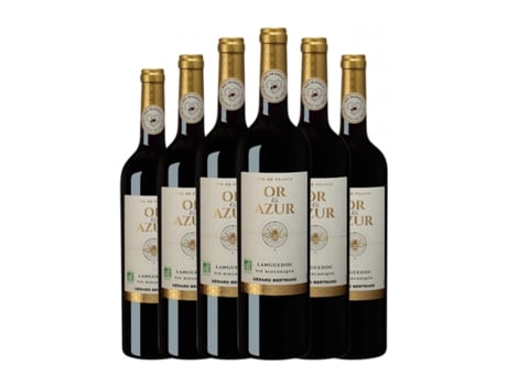 Vinho GÉRARD BERTRAND Or & Azur Vin de Pays Languedoc (0.75 L - 6 Unidades)