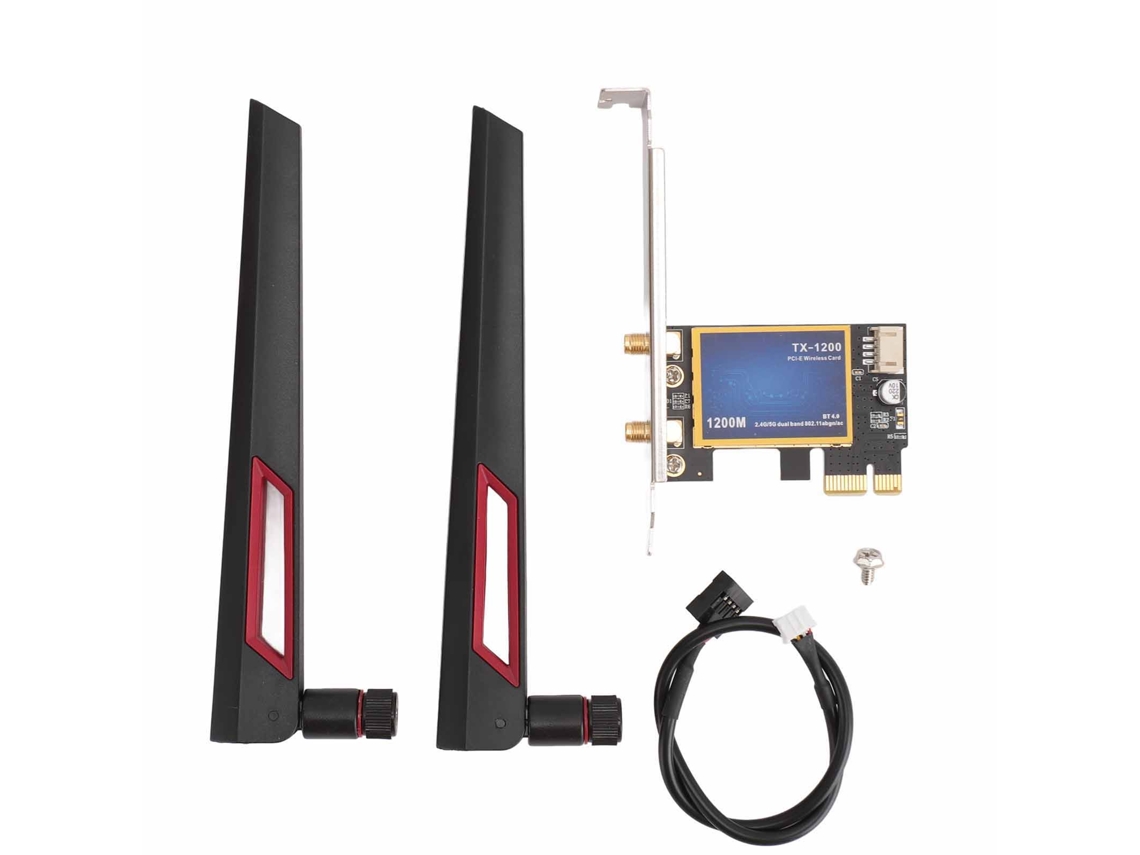 Placa De Wifi Pcie X1 7260ac Banda Dual 1200mbps Adaptador De Rede Bluetooth 4.0