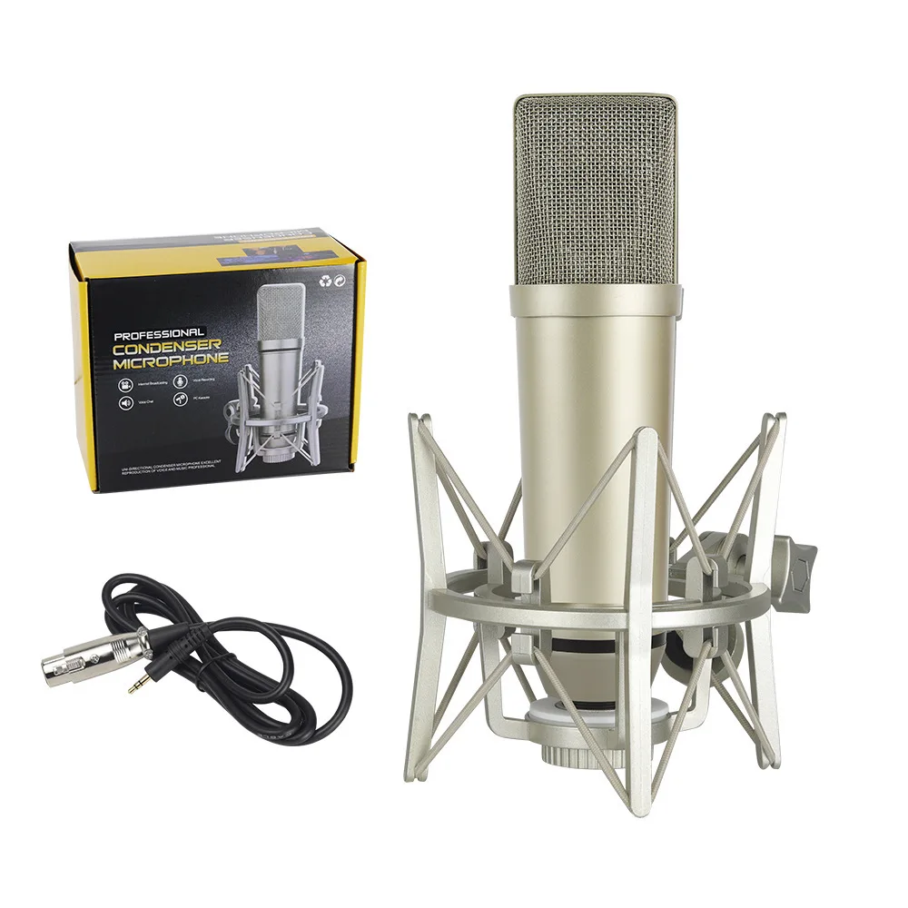 Microfone Condensador Profissional MDUG para gravação vocal