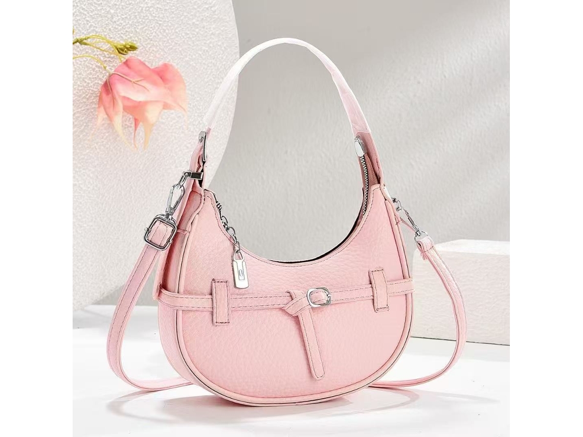Mala De Ombro De Mulher Bolsa Elegante Para Usar Debaixo Do Braço (rosa) Cuich