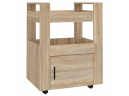 Kitchen Trolley, Kitchen Trolleys Vidaxl Marrom Madeira Processada (n/a)