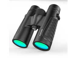 Binóculos 12x42 Bak4 Lente Colorida Hd Campo Visão Extra Amplo Clareza Excepcional Observação Pássaros Caminhadas Viagens Caça Esportes Preto Bestvite