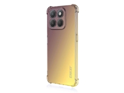 Capa Traseira De Tpu Enkay Com Quatro Cantos Espessos E À Prova De Quedas Para Honor X6c 4g, Roxa E Dourada