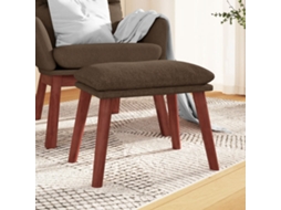 Footstool, Footstools Vidaxl Marrom Tecido (n/a)