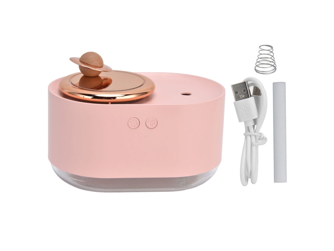Névoa para Casa 2 em 1, Umidificador Rotativo Usb, Sem Fios Rosa 1200mah LAXISCREED