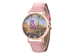 Reloj De Cuarzo Elegante Y Casual Para Parejas Unisex Regalo (rosa)