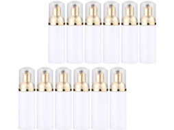 Pacote Com 12 Frascos Dispensadores De Espuma Pet De 30ml Com Bomba À Prova De Vazamentos.