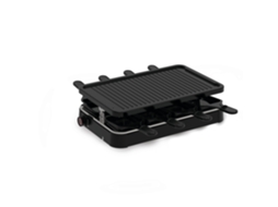 Conjunto De Grelha Gourmet Inventum Para 8 Pessoas, Livre De Pfas, 1200w, Preto