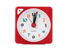 Relógio De Mesa De Viagem Led Com Função Soneca Cor Vermelha