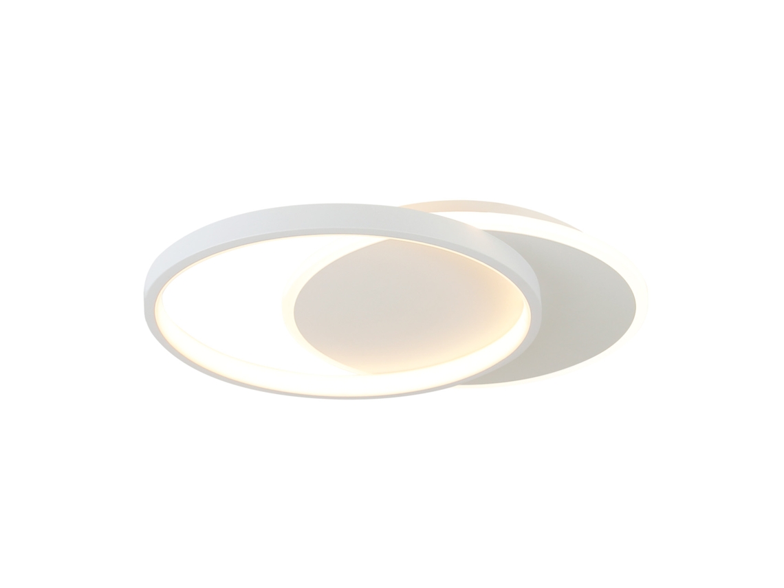 Nettlife Led Luz De Teto Regulável Comando À Distância Luz De Teto Preta 35 W Moderna Plana Redonda 41 Cm
