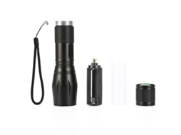 Telescópica Super Leve De 200lm T6 Led Para Áreas Externas Com Zoom Klb Aquaforge