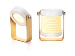 Abajur de Cabeceira Regulável com Função Toque, Abajur de Cabeceira Portátil para Mesa com Luz Noturna, Luz Noturna Segura, Aafgvc BRILVIBERA