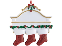 Enfeite de Natal em Resina com Etiqueta Penduradora LAXISCREED