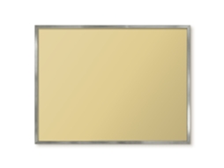 Magnetic Wall Board Intense Yellow For The Office Espelharte (80x60 Cm)