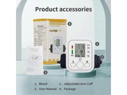 Medidor De Pressão Arterial De Braço - Monitor Digital Preciso Para Medir A Pressão Arterial Em Casa, Ideal Para Idosos. Fácil De Usar.