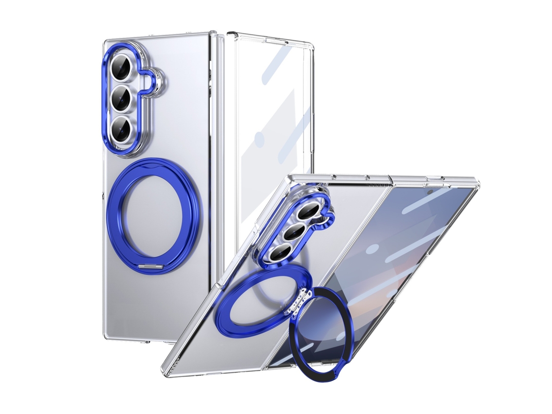 Capa Magnética Para Samsung Galaxy Z Fold8 Ultra, Resistente A Arranhões E Com Suporte Giratório Digitallab (azul)