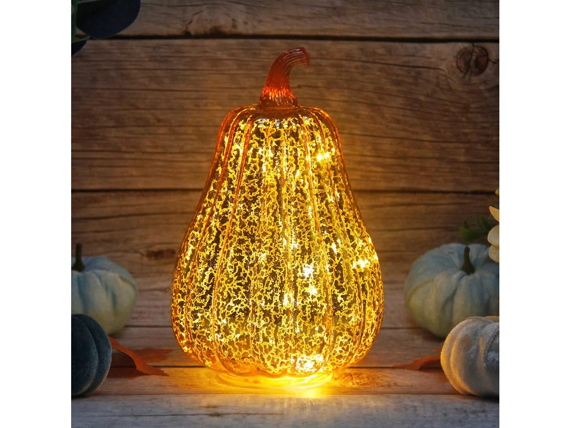 Pumpkin Light Cfdecor Mercury Glass Com Timer E 10 Lu