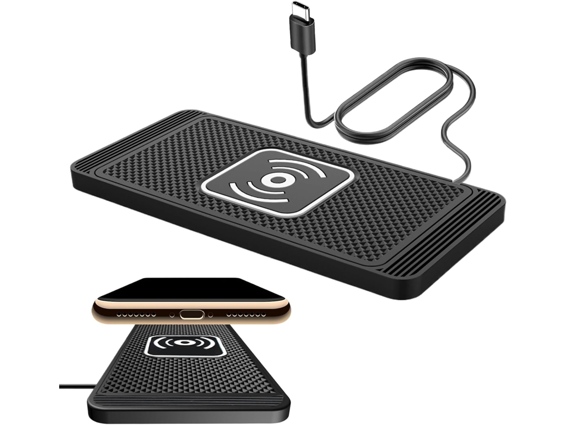 Carregador Semi Fio para Carro com Cabo Antiderrapante Automático de 99 cm