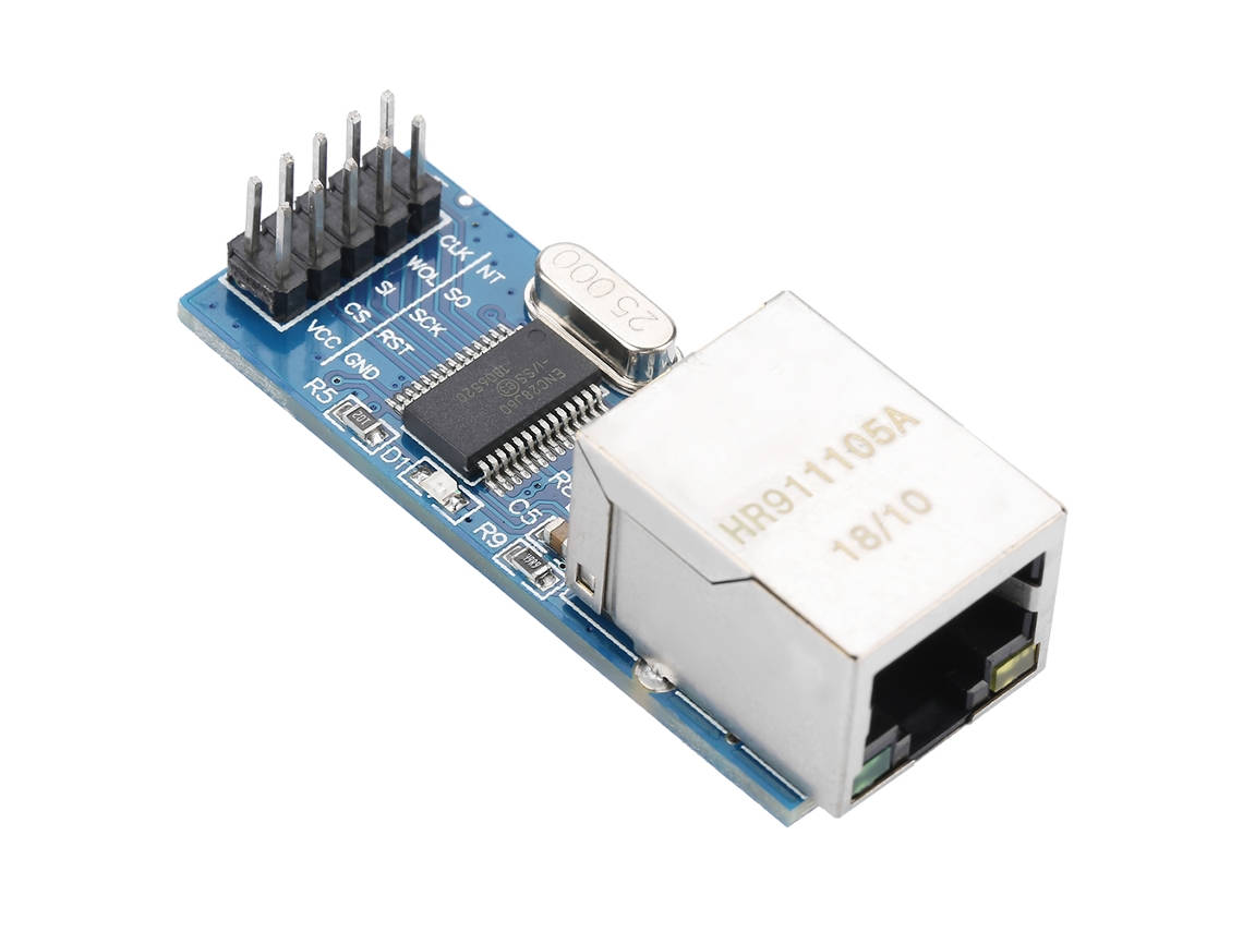 Laxiscreed Módulo Ethernet Enc28j60 Para Redes Lan Com Interface Spi E Alimentação 3.3v