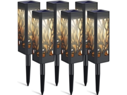 Luzes Solares Ao Ar Livre, Decoração De Jardim Com Luzes Led Brilhantes, Luzes Solares À Prova Dágua Automática/off À Prova Dágua Para Decorações De
