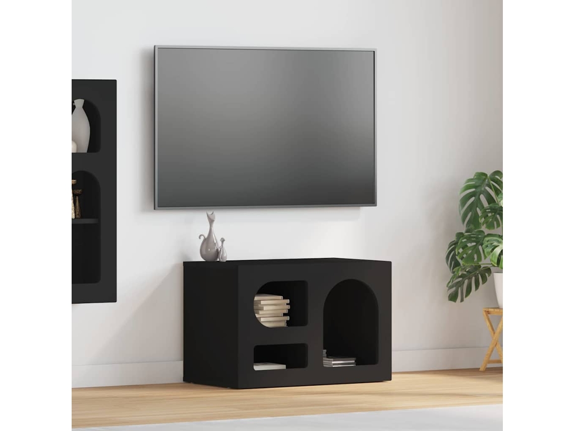 Vidaxl Gabinete Para Tv Elst 60 X 35 X 40 Cm Preto