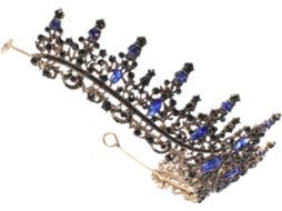 Coroa De Noiva Nuobesty Com Strass, Acessório De Cabelo Para Eventos Noturnos, Bailes De Formatura Ou Banquetes.
