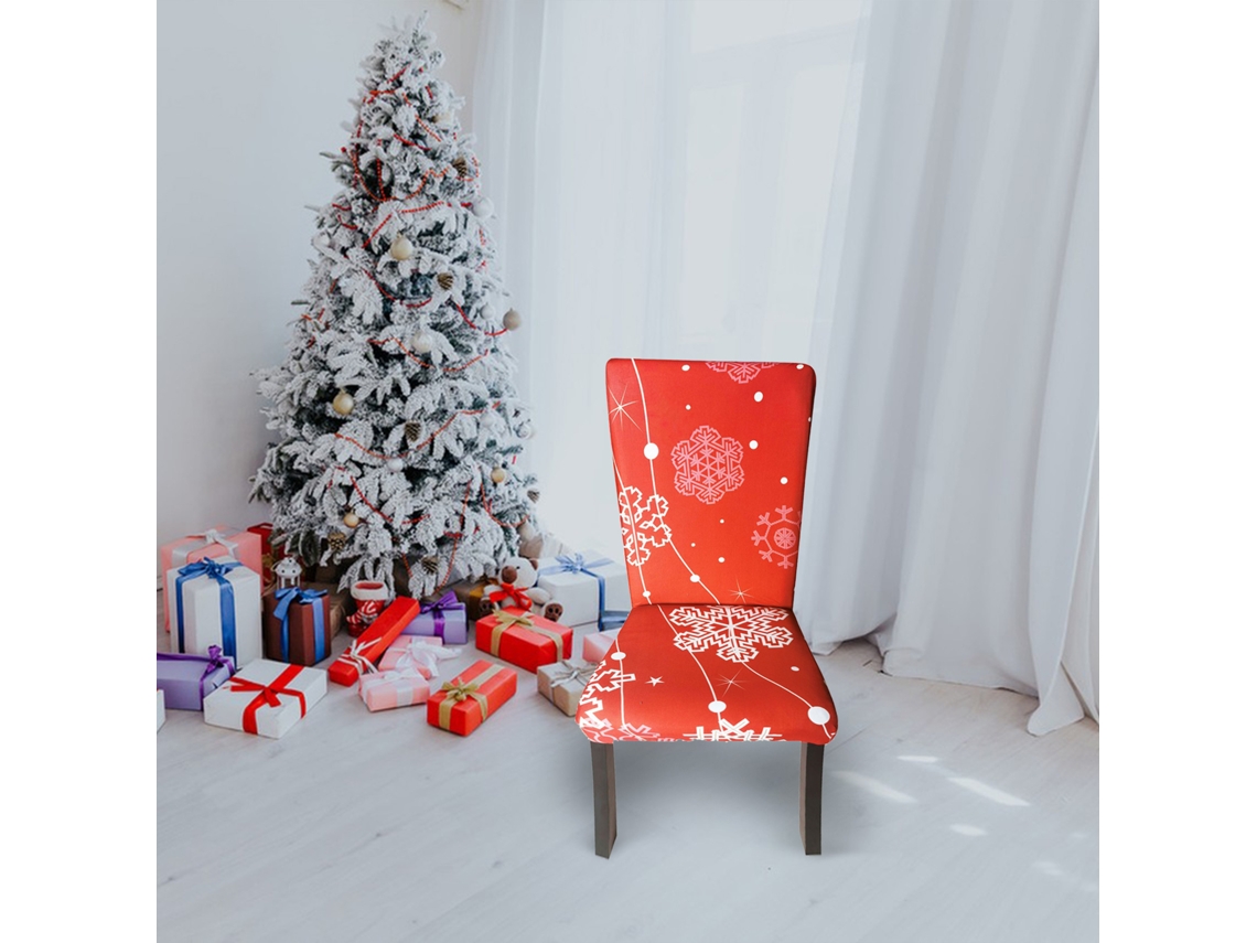 Capas Para Cadeiras (conjunto De 6, Design De Natal) Eoocoo