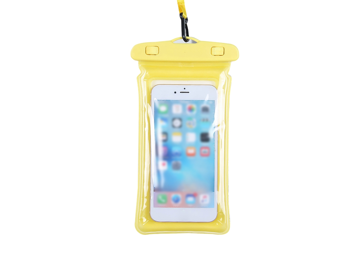 Bolsa Protetora Inflável para Celular À Prova de Chuva com Tela Tática para Natação Mergulho Parques Aquáticos Ate 7.2 Polegadas