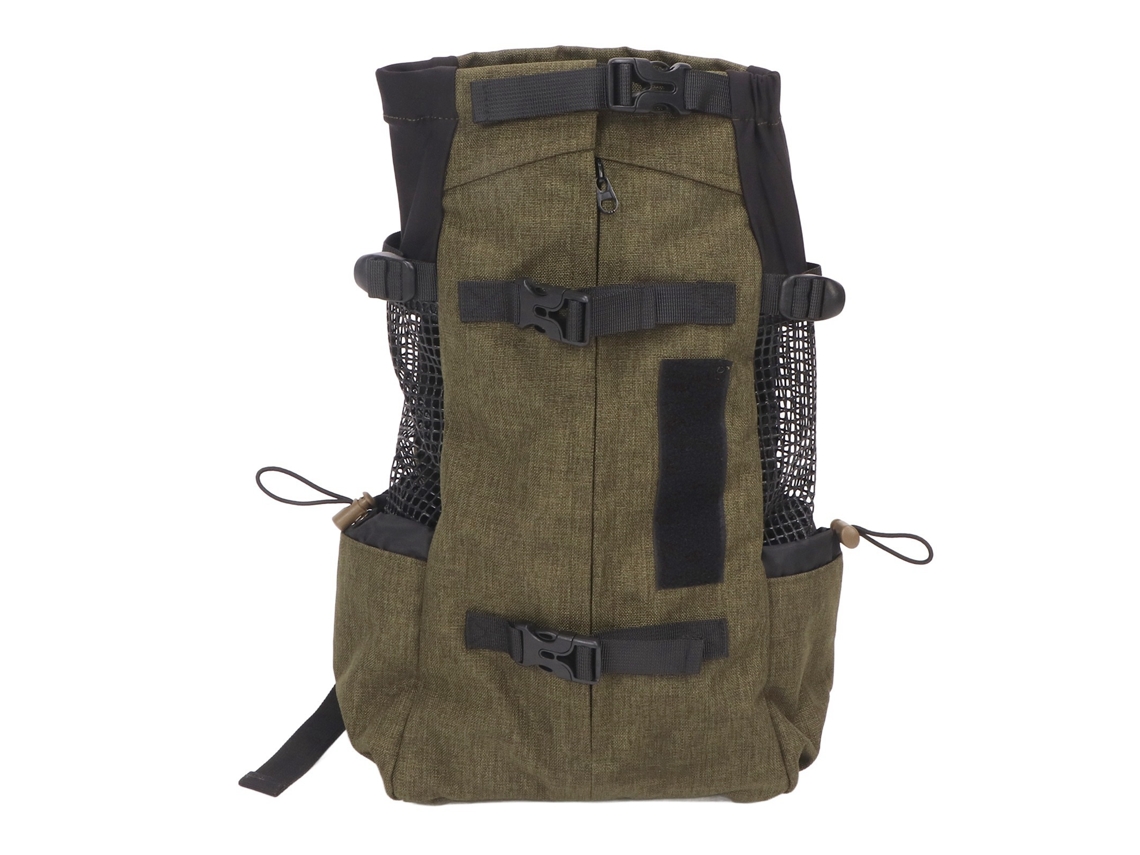 Mochila de Transporte para Gatos, Respirável, com Tela, Portátil, Tamanho G, Verde Grama AQUAFORGE