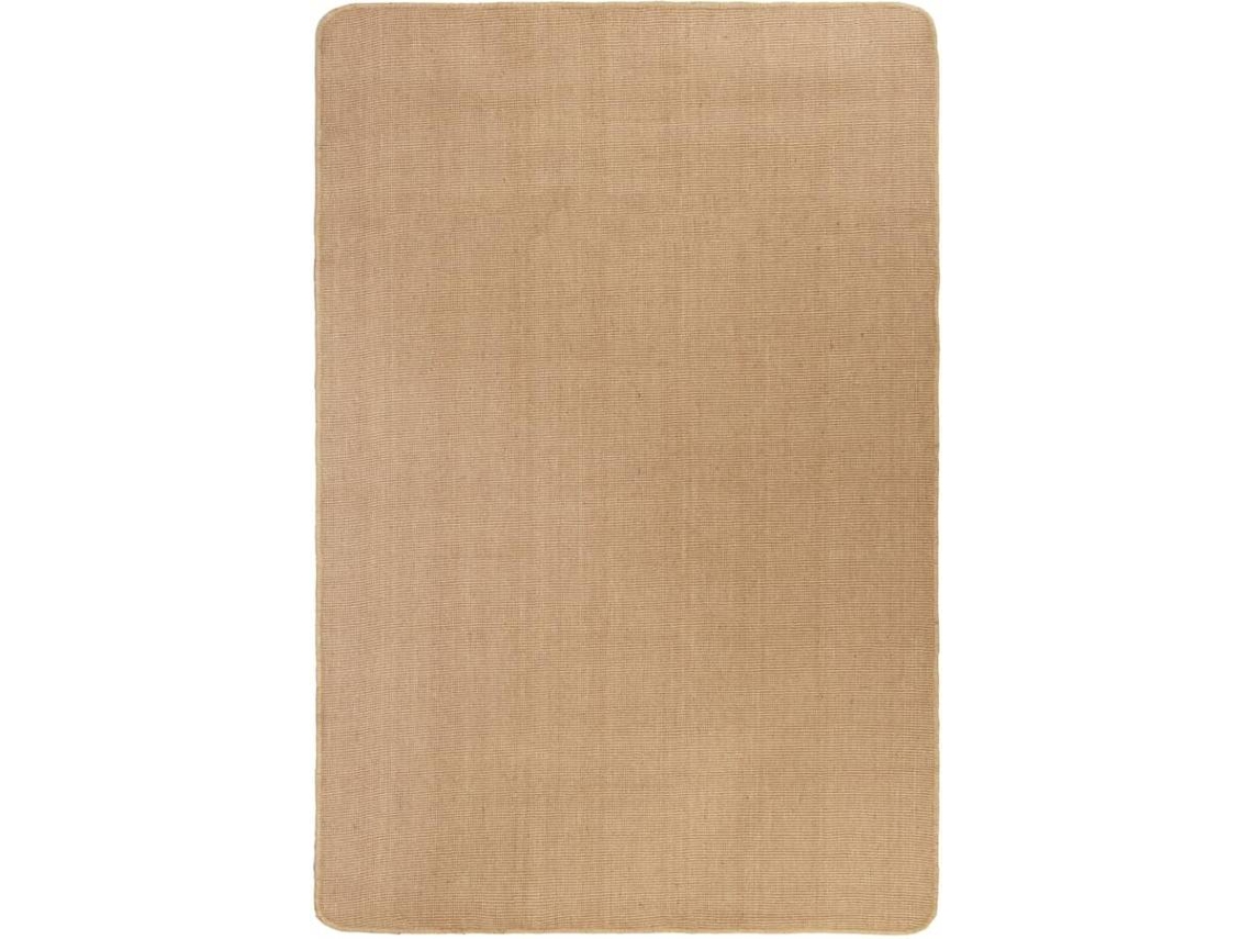 vidaXL Tapete de divisão em juta com apoio de látex 140x200 cm natural
