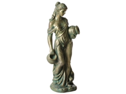 Estátua Para Jardim Trypolis Mulher Verde