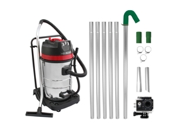 Kit De Limpeza De Calhas Maxblast 80 L | Aspirador Húmido E Seco 3000 W | 6 Tubos Extensíveis 1,2 7,2 M | Câmara 4k Wifi Monstershop