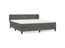 Box Spring Bed, Box Spring Beds Vidaxl Cinzeto Veludo (160 X 200 Cm)
