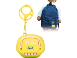 Gravador de bolso com pingente e design de desenho animado.