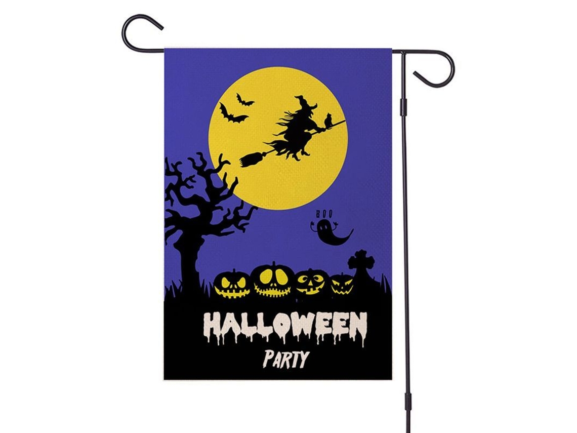 Banner De Jardim De Halloween, Decorações Exteriores De Halloween Para Pátio E Jardim