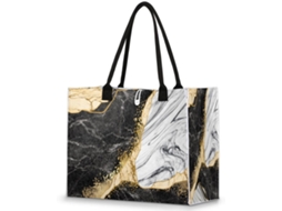 Bolsa Tropicallife com Estampa Abstrata de Mármore (42x17x33 cm)