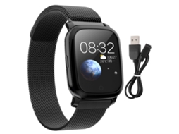Pulseira Cv06 EOOCOO com monitoramento de frequência cardíaca, pressão arterial, impermeável e tela de 1,3 polegadas Bluetooth