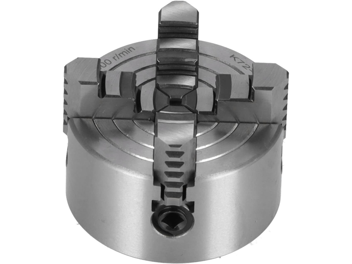 Placa De Torno De Metal De 4 Castanhas, Aço Rápido K72-80 4000 Rpm 80 Mm / 3,15 Polegadas Com Chave E