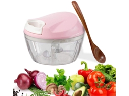 Fatiador Manual De Legumes, Frutas E Carnes Rosa 500 Ml 1 Unidade