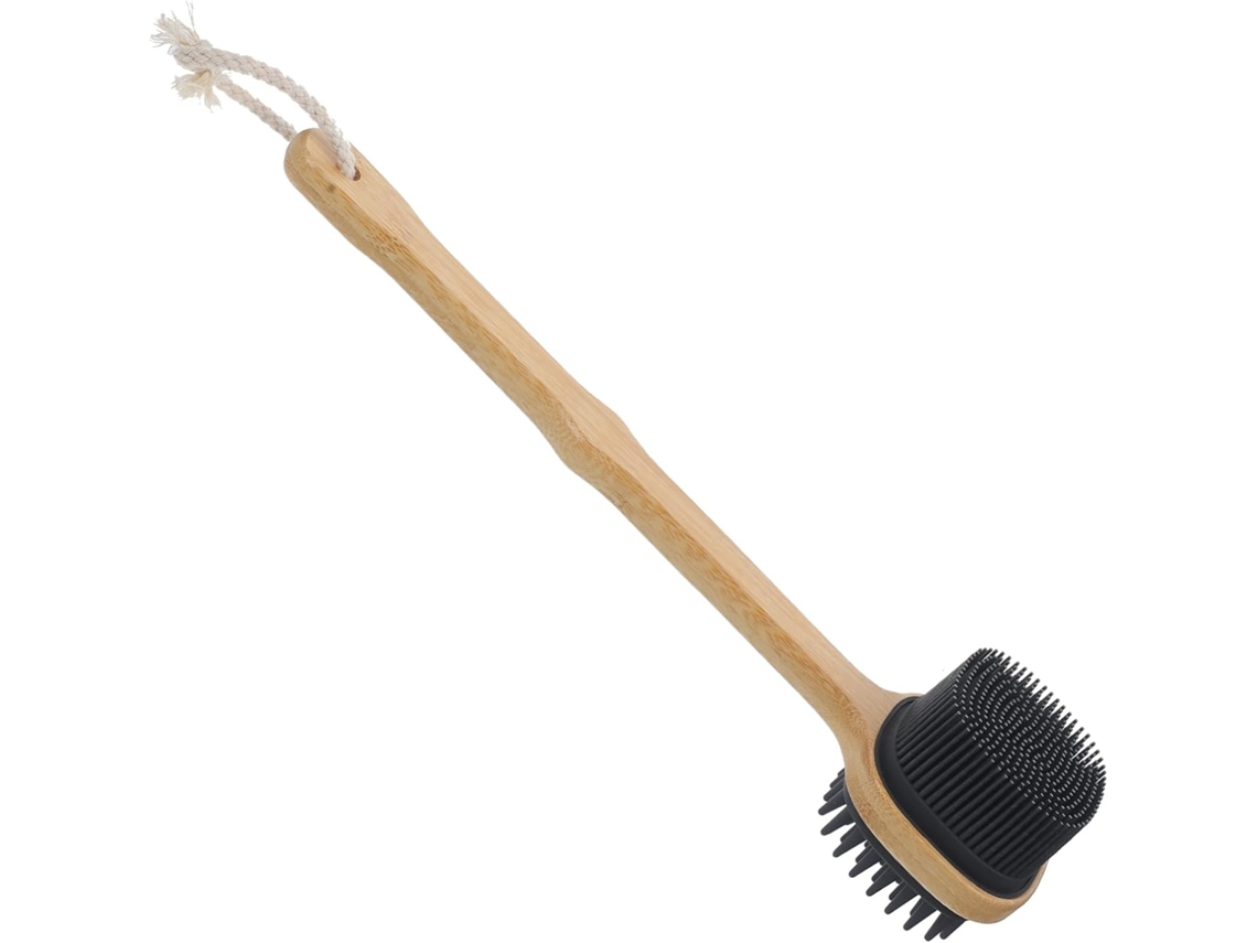 Lurelia Escova De Silicone Para Costas E Corpo, Silicone Macio, Cabo Longo E Pega Ergonómica, Toque Macio Suave