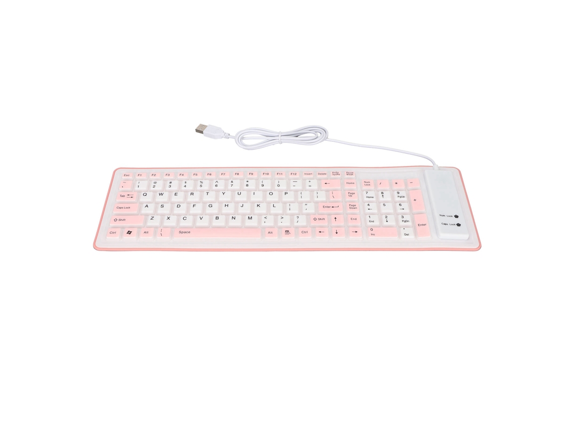 Teclado Silicone Plegable Impermeable Y Silencioso