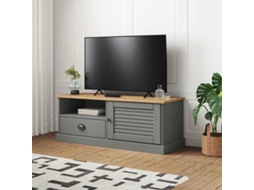 Vidaxl Móvel de Tv Vigo 106x40x40 Cm Madeira de Pinho Maciça Cinzento