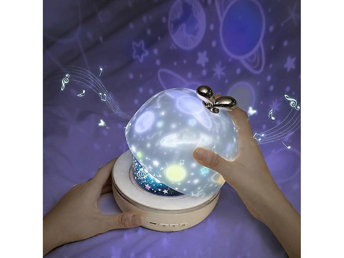 Projetor de Céu Estrelado Fantasia, Luz Noturna, Luz Ambiente, Presente de Dia Dos Namorados, Estilo: Tamanho de Caixa Música BRILVIBERA