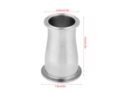 Conector Redutor Concentrico Inox 63x51mm