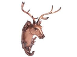 Gancho de Parede em Formato Animal para Banheiro, Ideal para Toalhas, Casacos e Chaves BRILVIBERA (cobre Antigo)