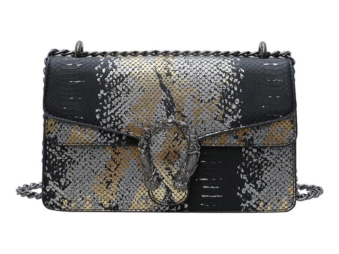 Lurelia Bolsa Transversal Feminina Em Pu Leve Com Corrente Design Moderno Para Festa E Noite
